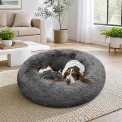 Ideal for Any Space: Dark Grey 90cm Pet Bed for Relaxation