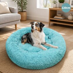 Functional Pet Bed for Any Room - 120cm Green Round Design