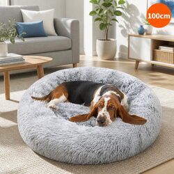 Practical Round Pet Bed for Everyday Use