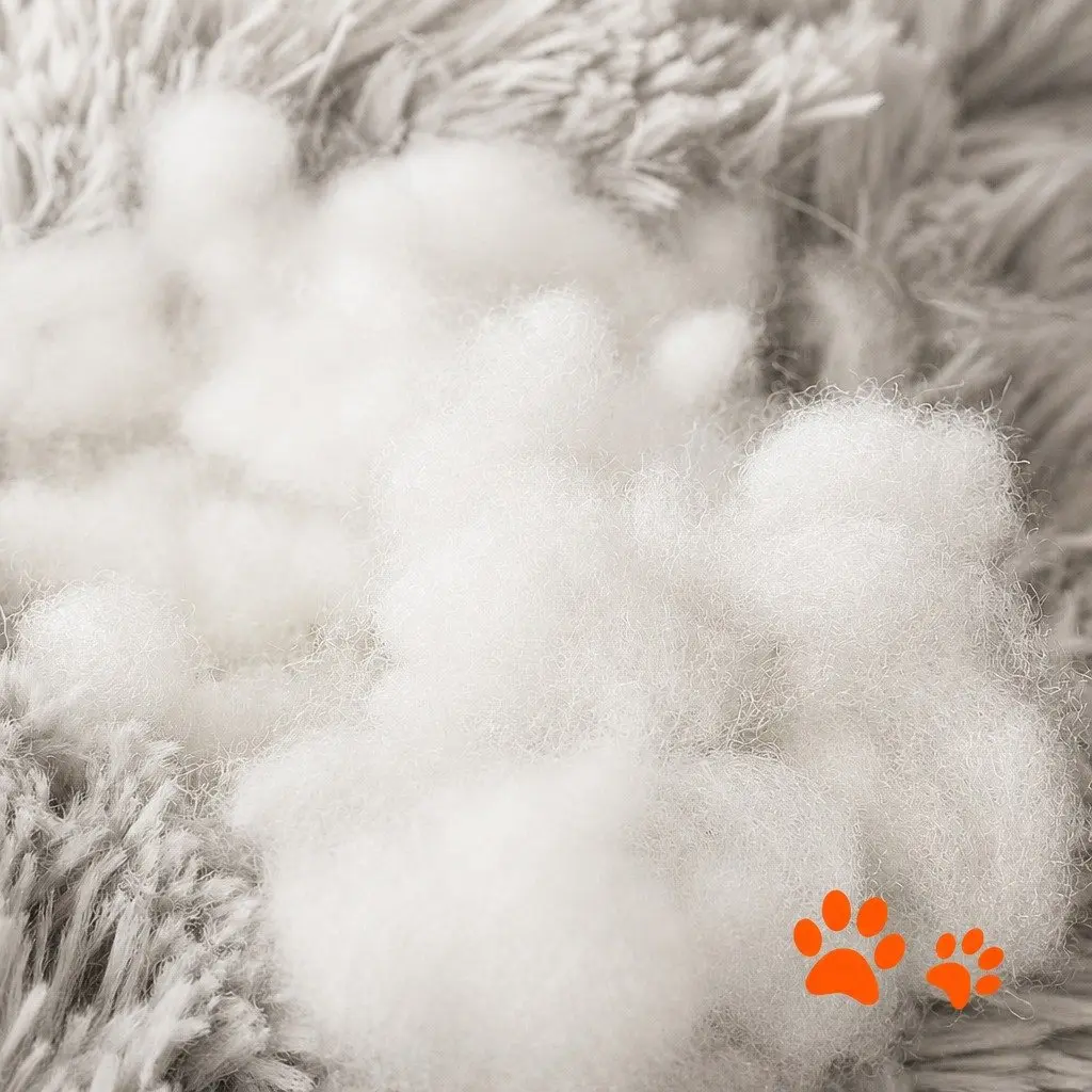 Pet Bed Round Plush 70cm Light Gray