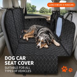 Car Back Seat Cover Pet Dog Waterproof Hammock Protective Pad Multi-Function