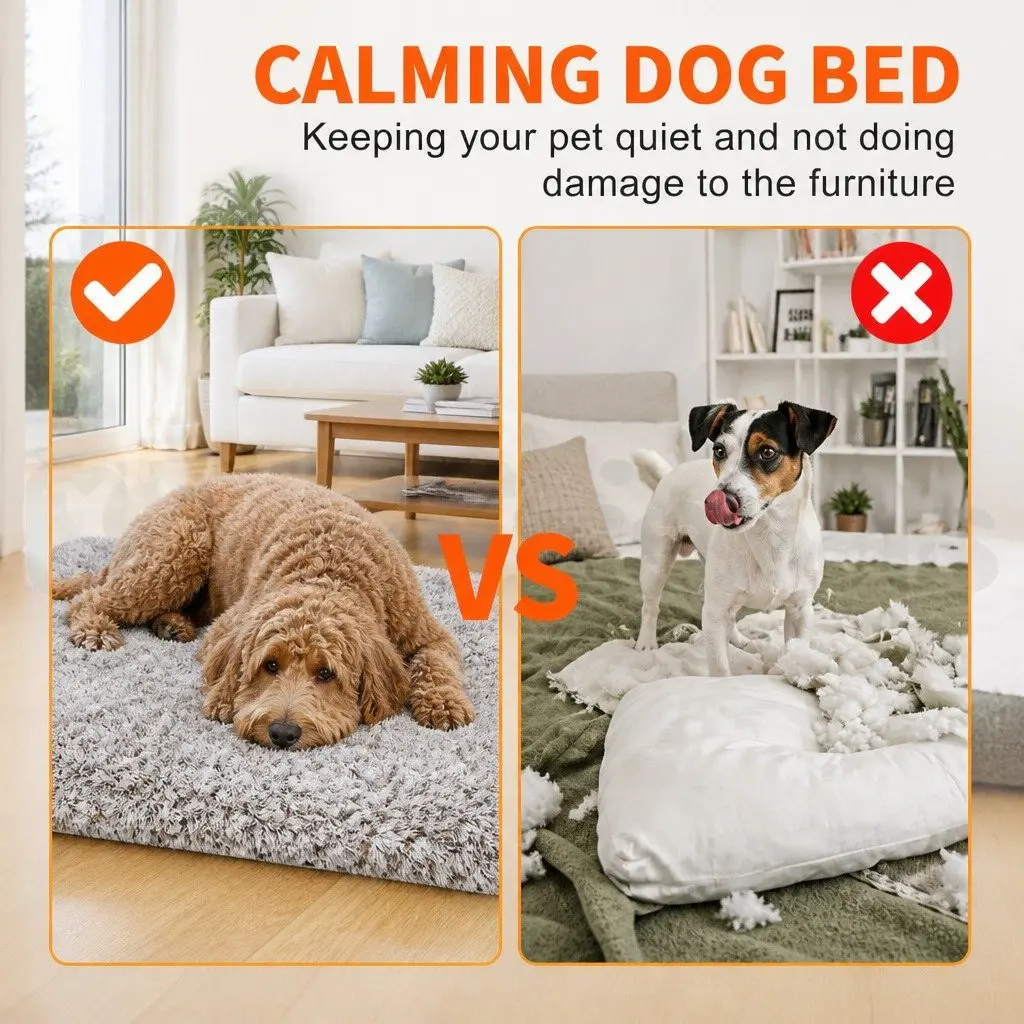 Pet Sofa Bed Plush Mat Small Size Gradient Brown