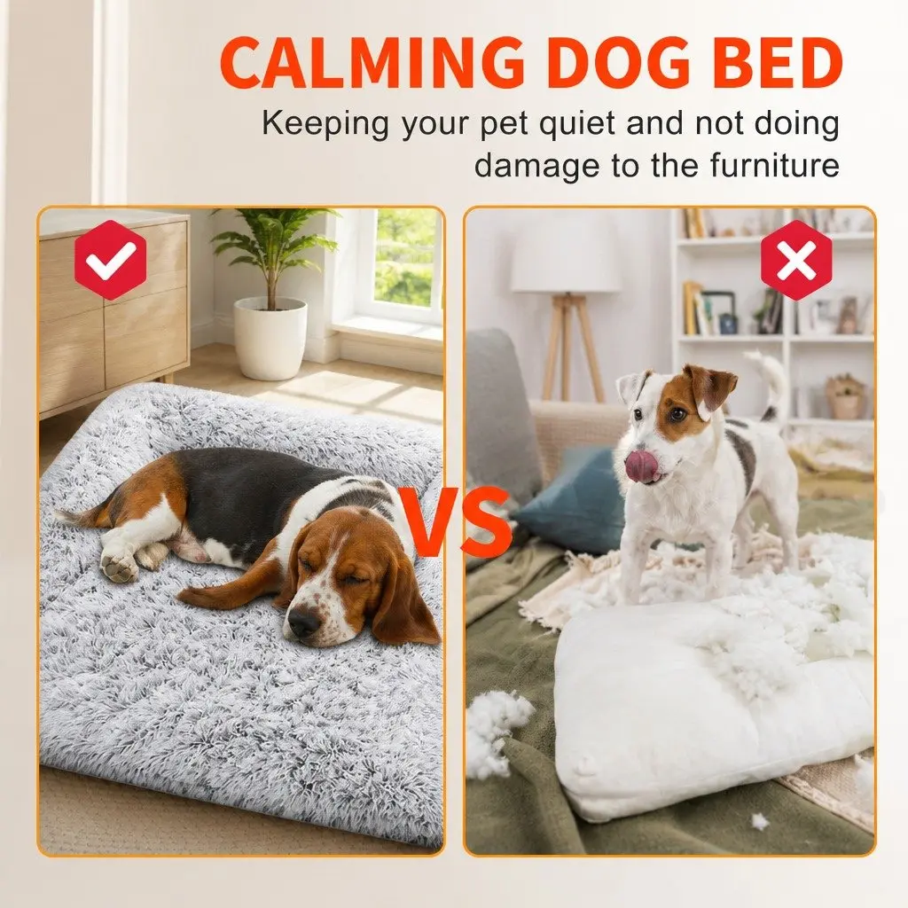 Pet Sofa Bed Plush Waterproof Large Gradient Grey