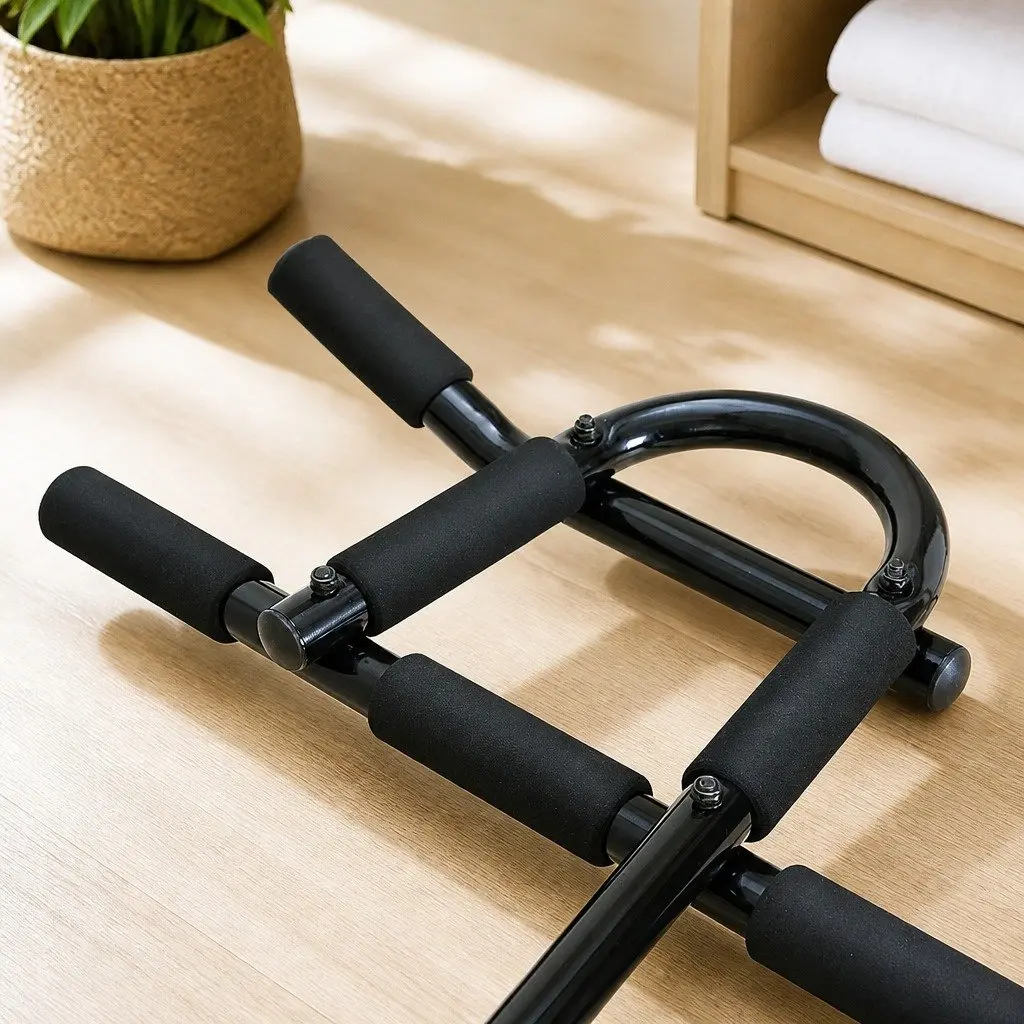 Pull Up Bar Steel 104CM Black Multifunctional Doorway Horizontal Bar for Home Gym Exercise Training