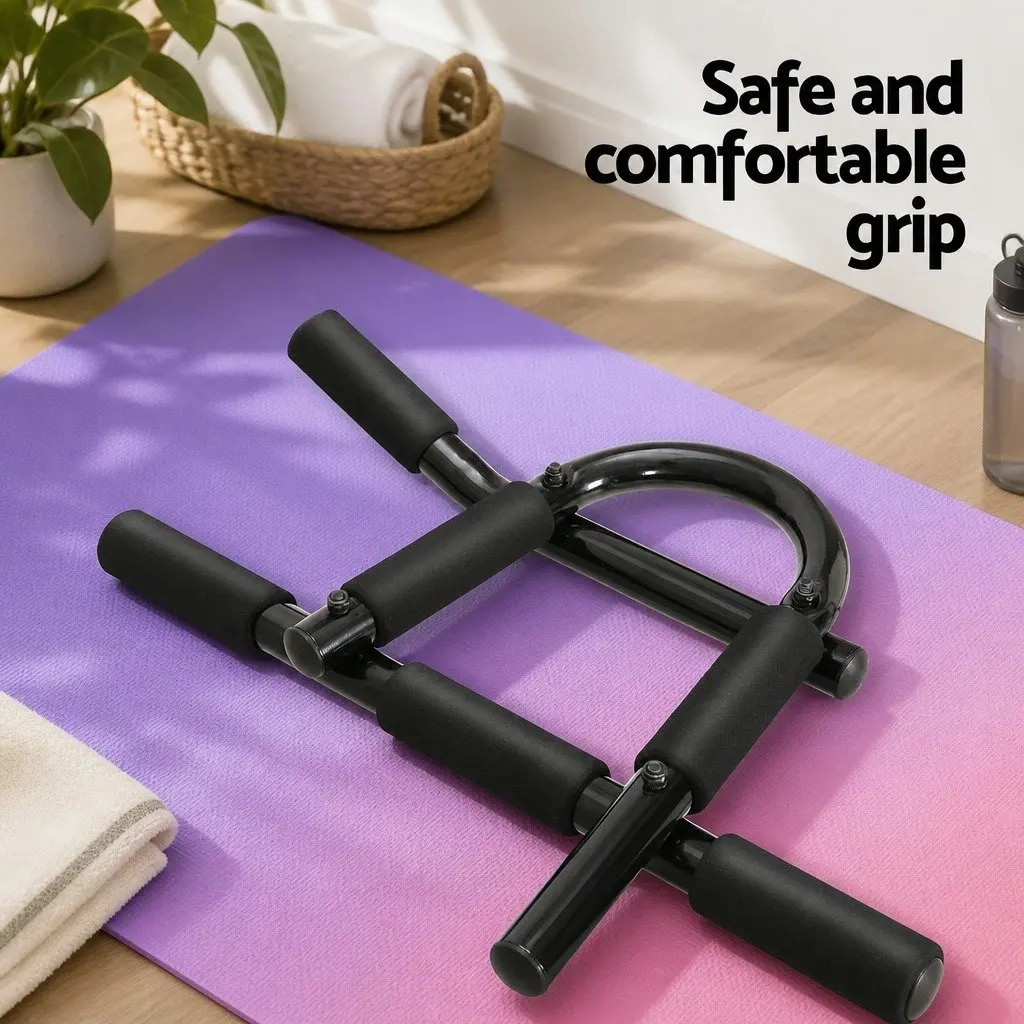 Pull Up Bar Steel 104CM Black Multifunctional Doorway Horizontal Bar for Home Gym Exercise Training