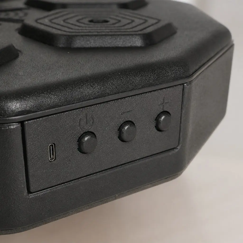 Music Boxing Machine Wall Mount Electronic Punching Pad Bluetooth Black 40cm