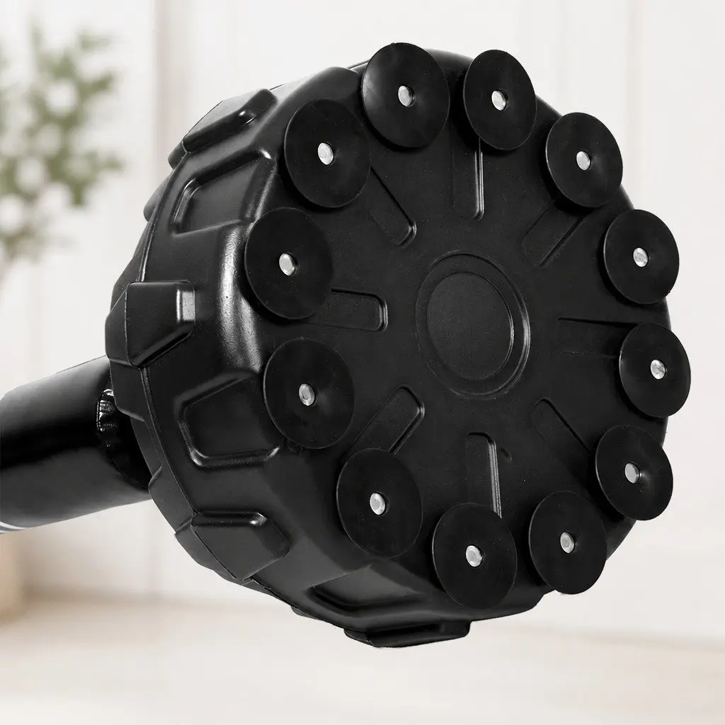 Free Standing Adjustable Height Boxing Speed Ball Reflex Training Black Multi-layer Leather