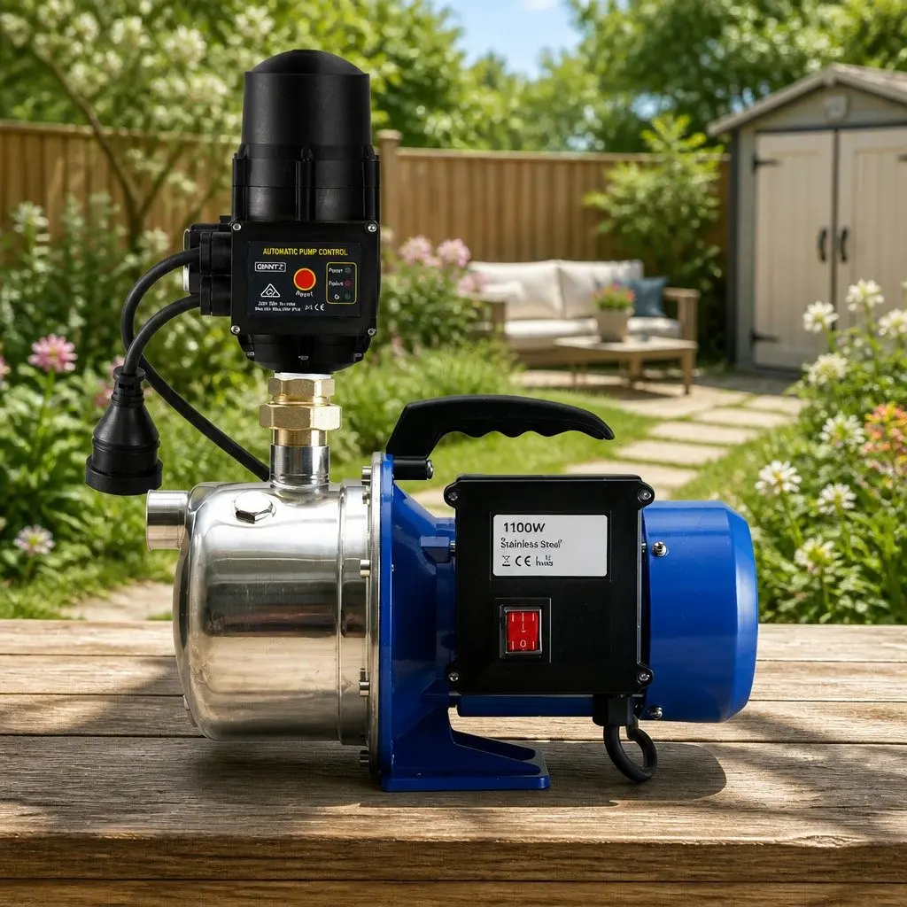 Irrigation Pump Stainless Steel 1100W 4600L/H Black or Blue