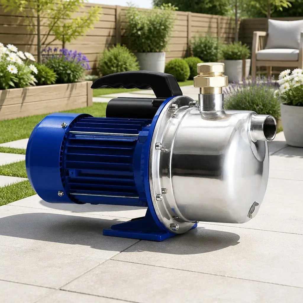 Garden Water Jet Pump 1100W High Pressure Irrigation Tank Rain Farm House