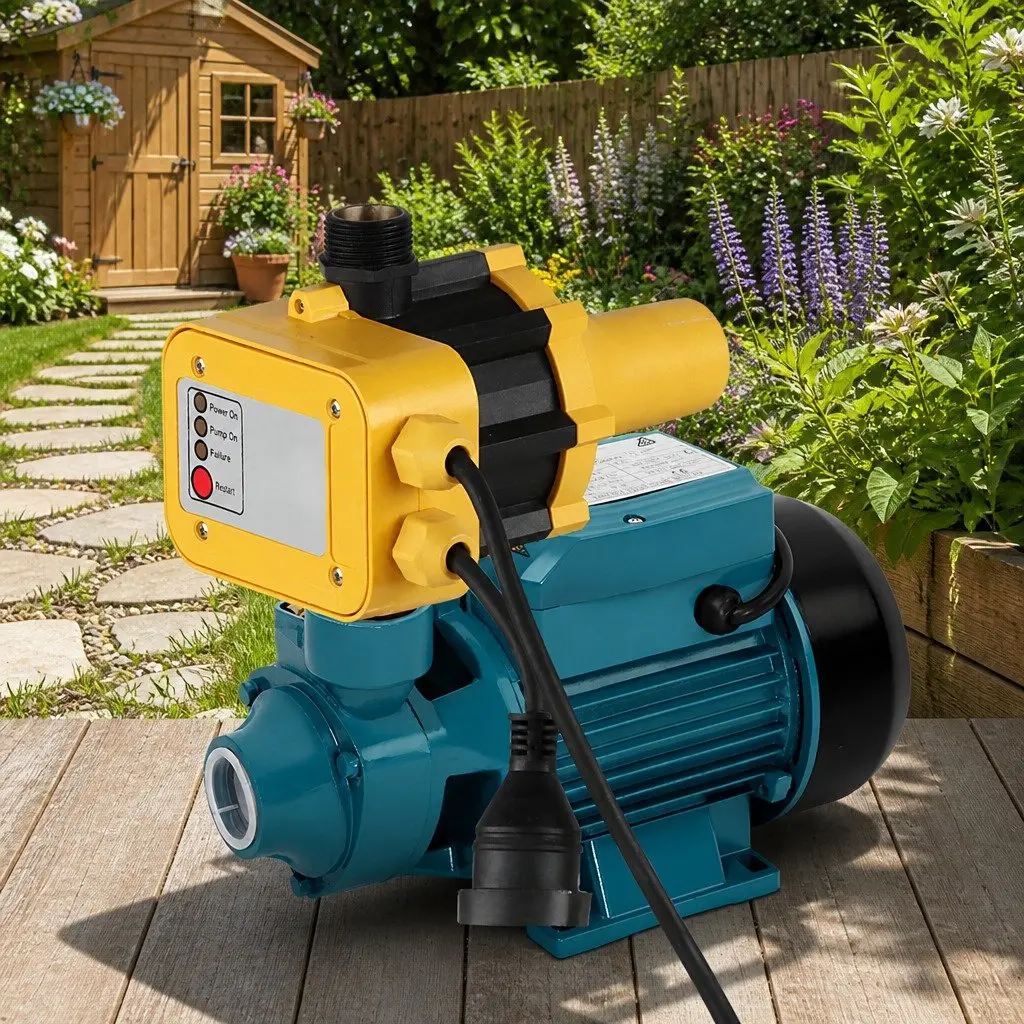 Peripheral Water Pump Automatic Controller 0.5HP Yellow