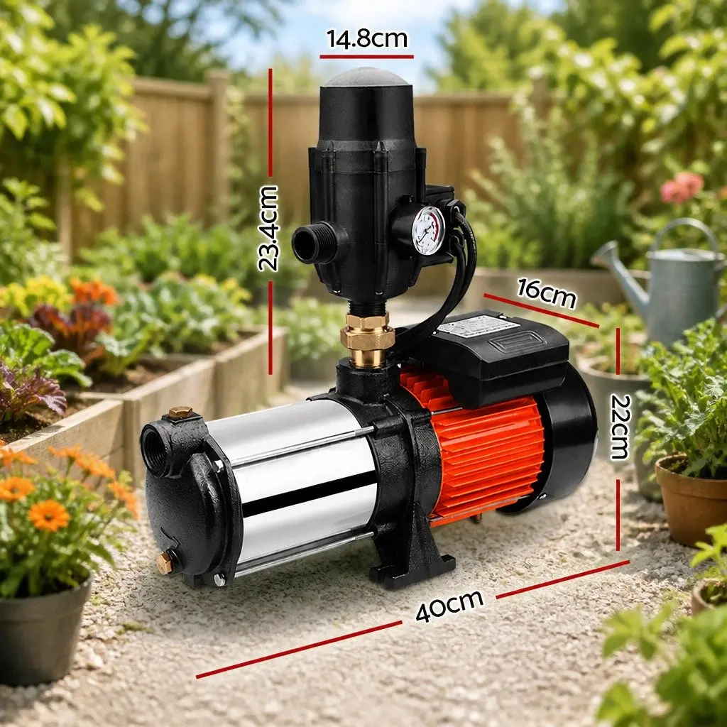 1800W Multi-Stage Garden Water Pressure Pump Automatic Irrigation Booster