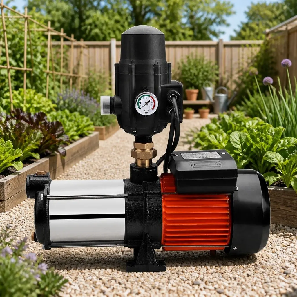 1800W Multi-Stage Garden Water Pressure Pump Automatic Irrigation Booster