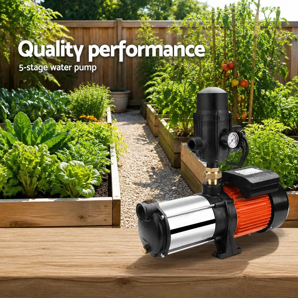 1800W Multi-Stage Garden Water Pressure Pump Automatic Irrigation Booster