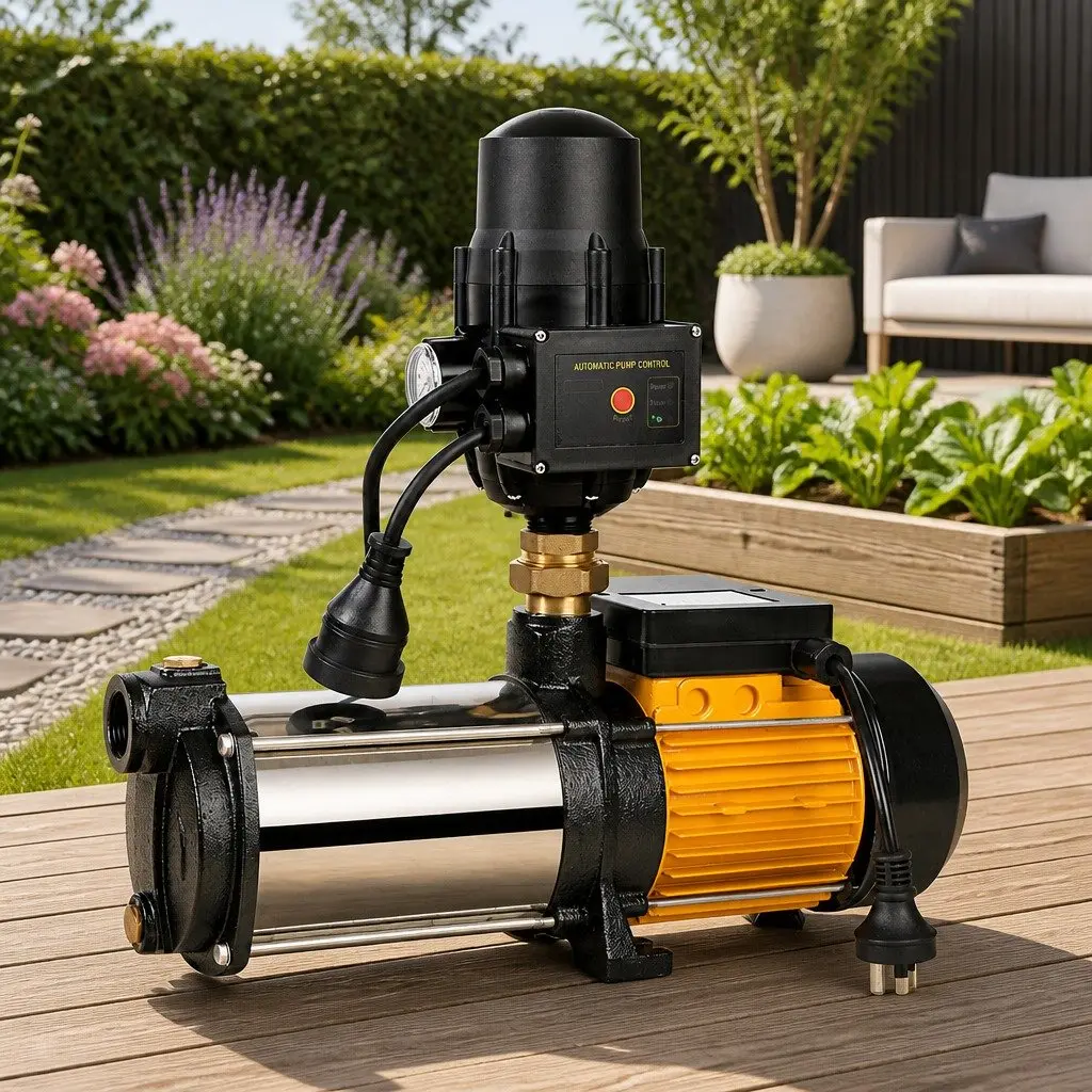 5-Stage Water Pump Stainless Steel 2500W 64m Black