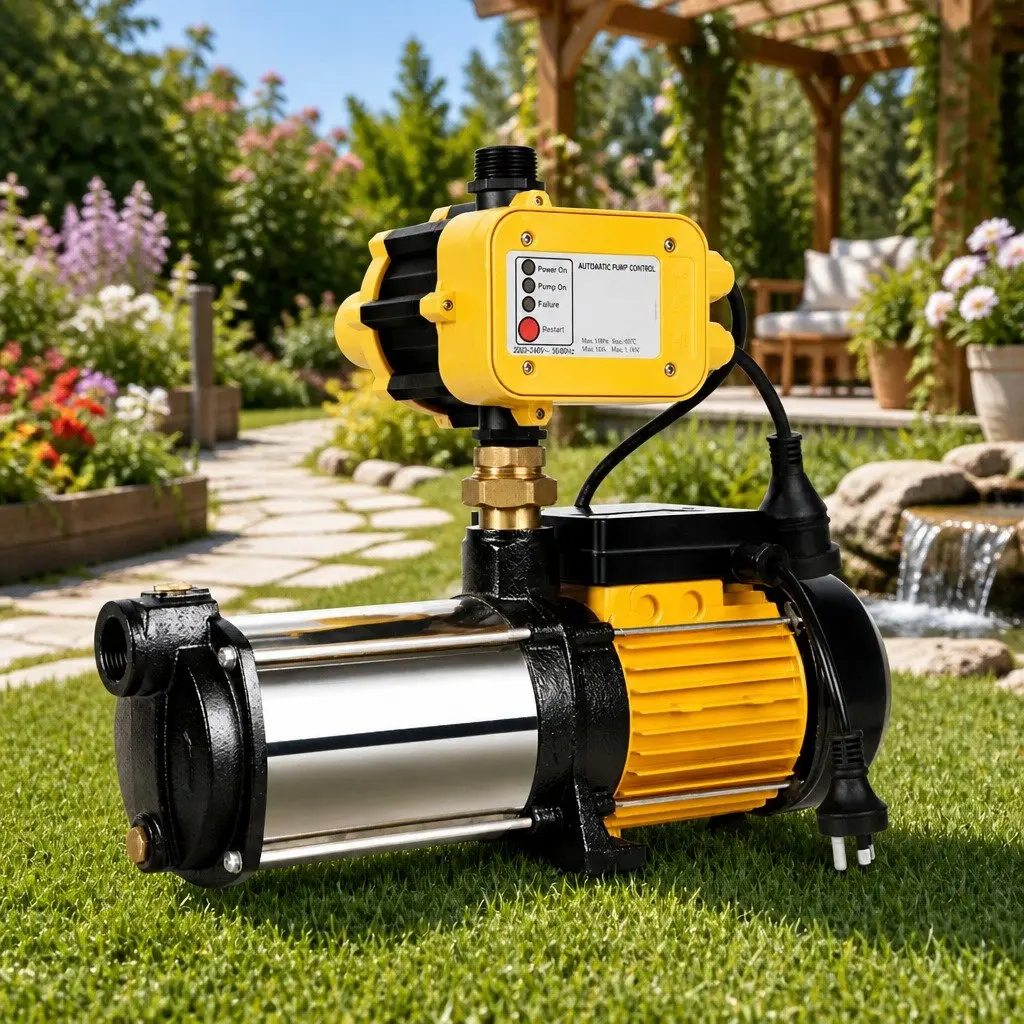 Irrigation Pump 5-Stage Stainless Steel 2500W Yellow