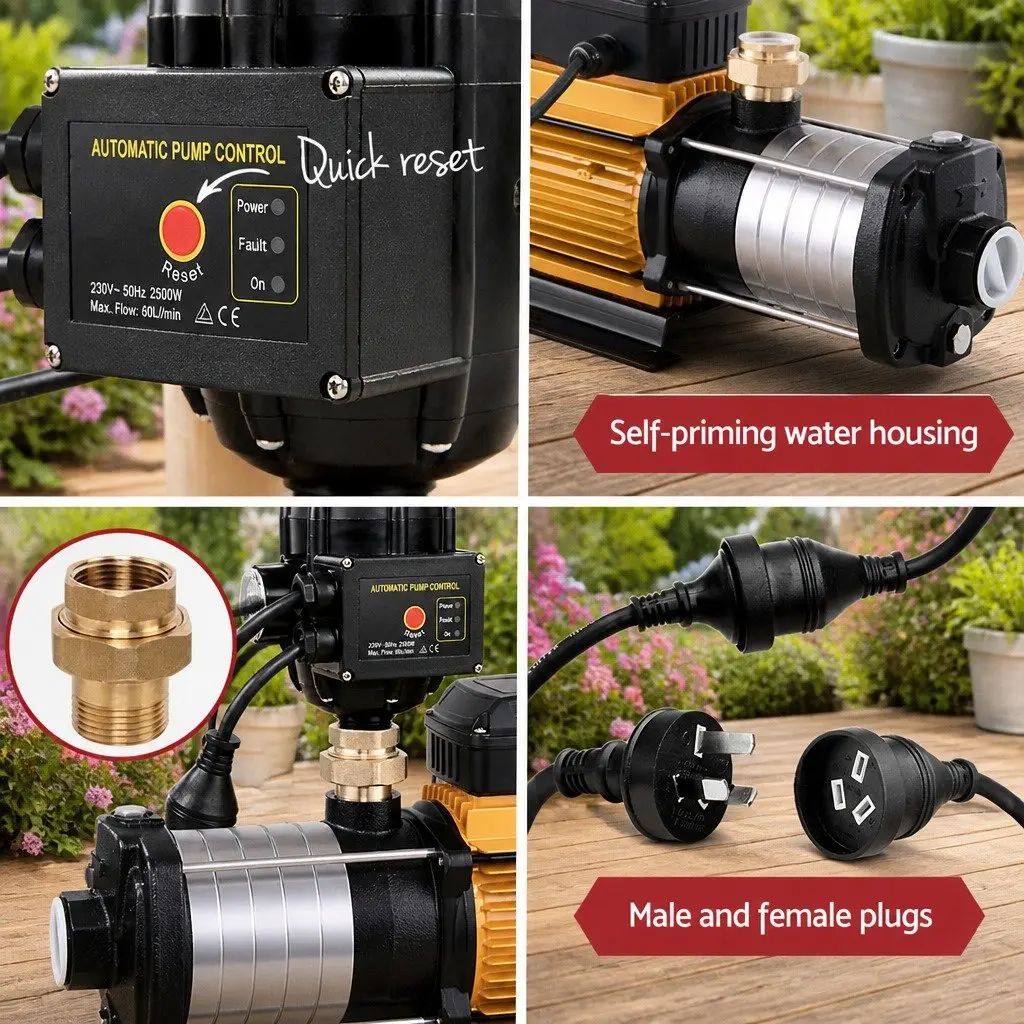 2500W Water Pump for Home and Garden Use