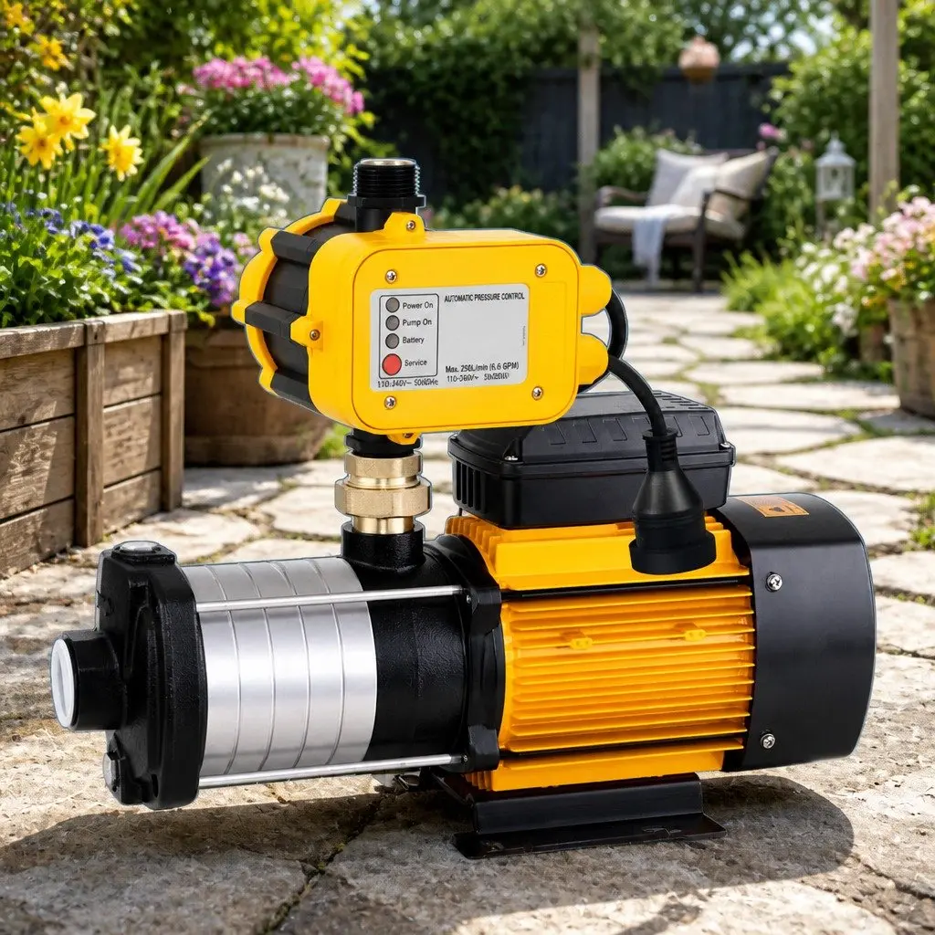 Irrigation Pump 6-Stage Stainless Steel 2500W Max 70m Head Yellow
