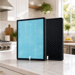 Air Purifier 4 Layer HEPA Replacement Filter Black Spare Cartridge Home