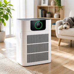 Pet Air Purifier 3 Stage HEPA Filter PM2.5 Display Auto Sleep Mode White