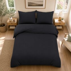 Practical Super King Black Duvet Set for Everyday Use