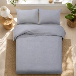 Practical 3-Piece Grey Quilt Cover Set for Your Bedroom