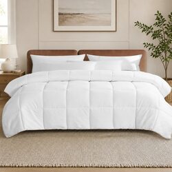 Renewable Fiber Quilt Double 200GSM Soft Breathable Hypoallergenic Box Stitched