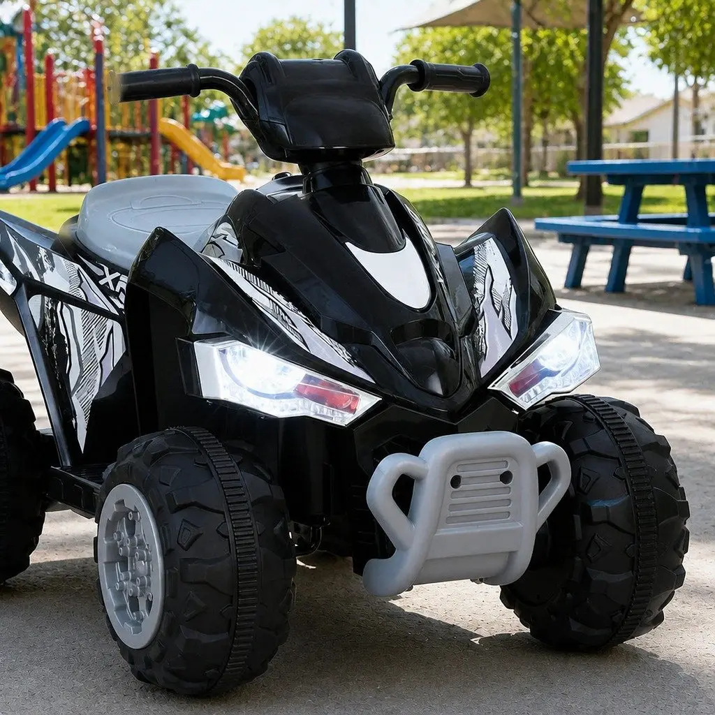 Kids Ride On Car ATV Quad Electric Toy 12V Motor Black
