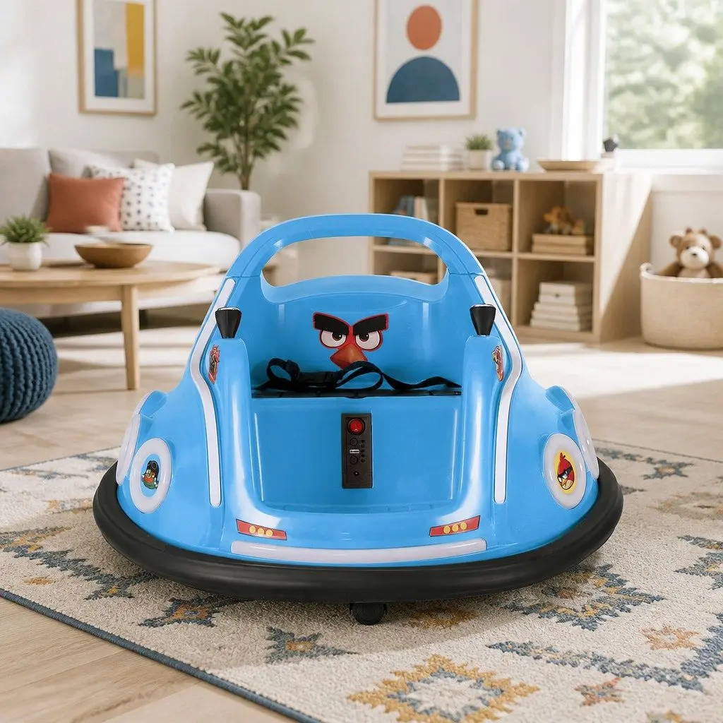 Ride On Bumper Car Electric Toy 6V Battery Powered Remote Control Blue