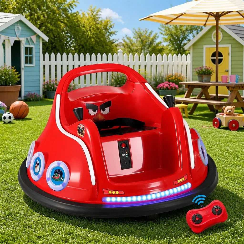 Ride On Bumper Car Electric Joystick Remote Control 6V Red