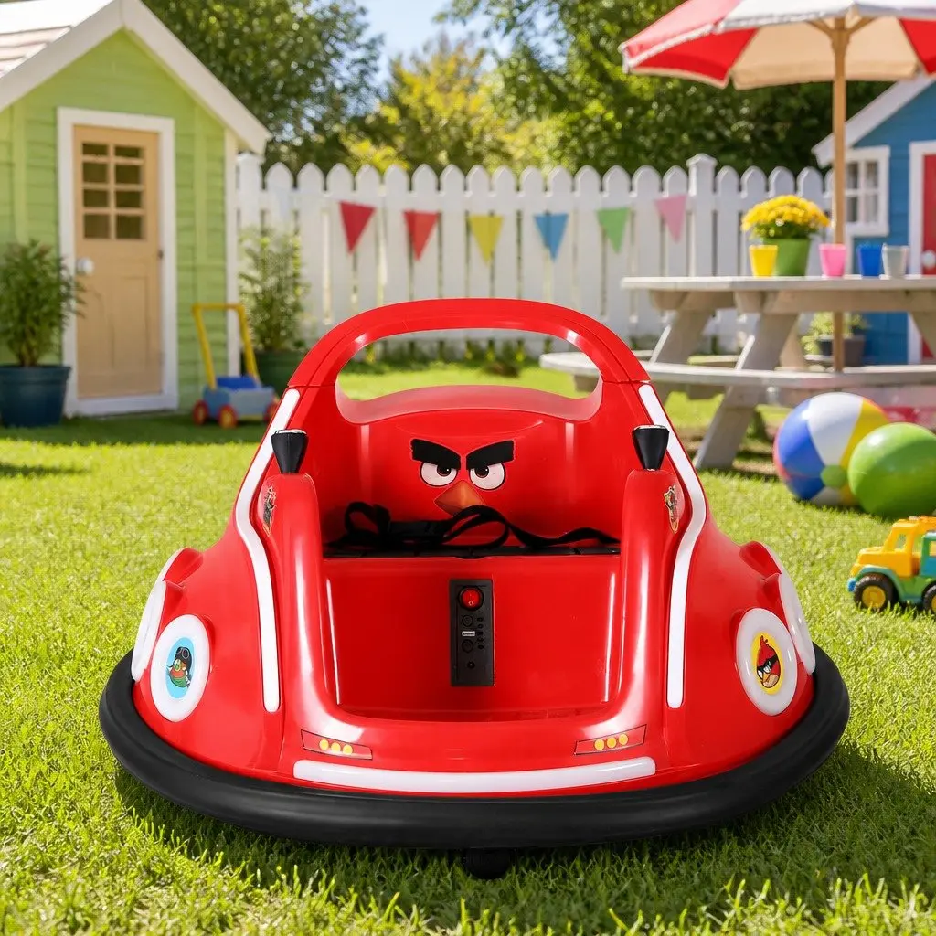 Ride On Bumper Car Electric Joystick Remote Control 6V Red