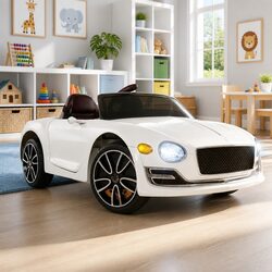 Children's 12V Bentley Ride On Car in White
