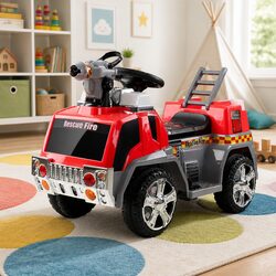 Practical Kids Electric Fire Truck for Family Fun