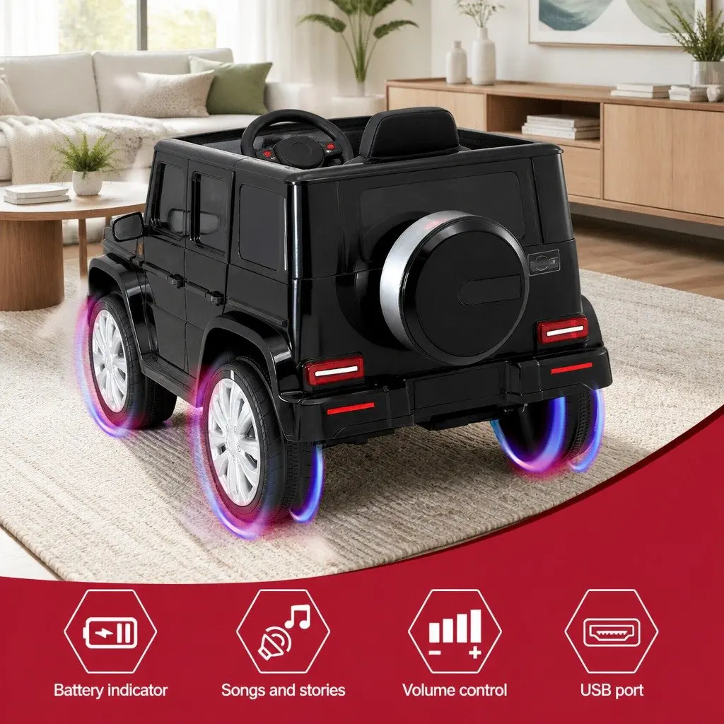 Kids Ride On Car Electric Toy 12V Dual Motor Remote Control Black
