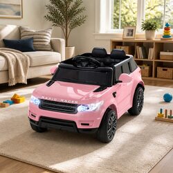 Practical 12V Electric Kids SUV Ride On Car in Pink