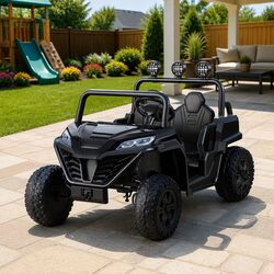 Kids Ride On Car Electric Toy with Headlight Music Remote Control Steering Wheel
