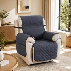 Practical Grey Recliner Chair Cover for Everyday Use