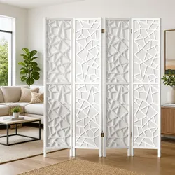 Practical 4-Panel Room Divider Screen for Any Home