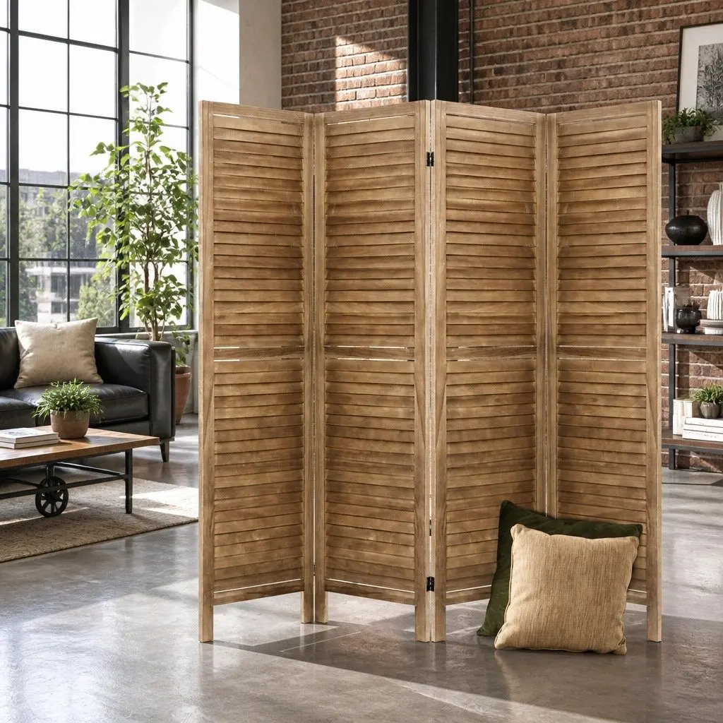 4 Panel Room Divider for Home Use