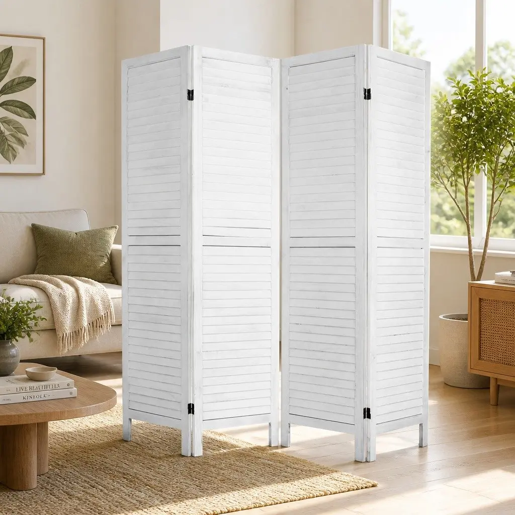 4 Panel Room Divider for Home and Office