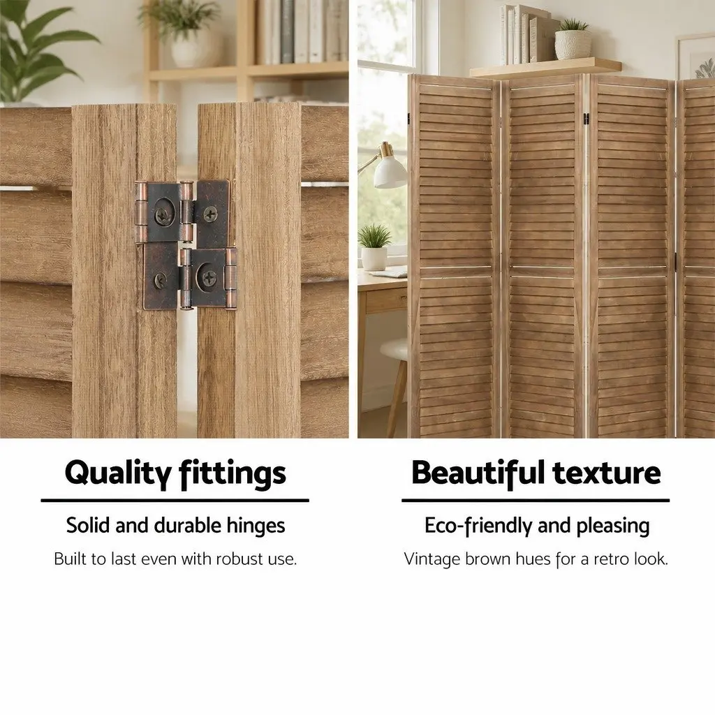8-Panel Room Divider for Home Use