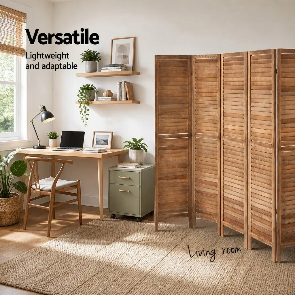 8-Panel Room Divider for Home Use