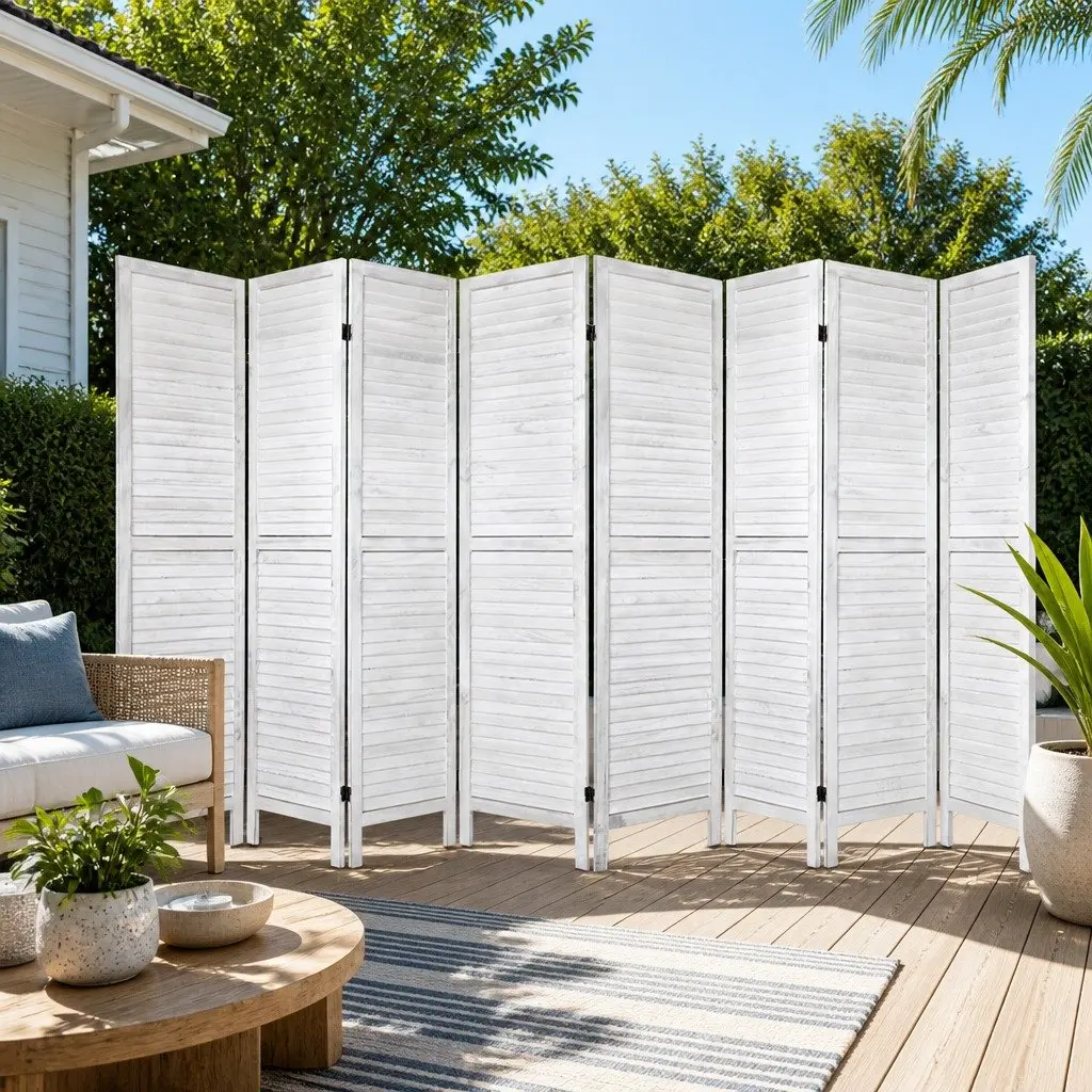 8-Panel Room Divider for Home Use