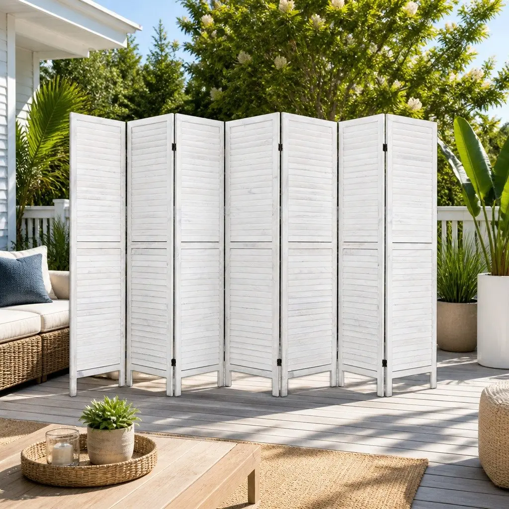 8-Panel Room Divider for Home Use