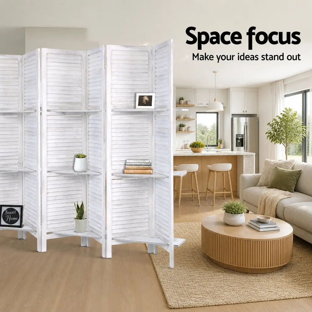 8 Panel Room Divider for Home and Office Use