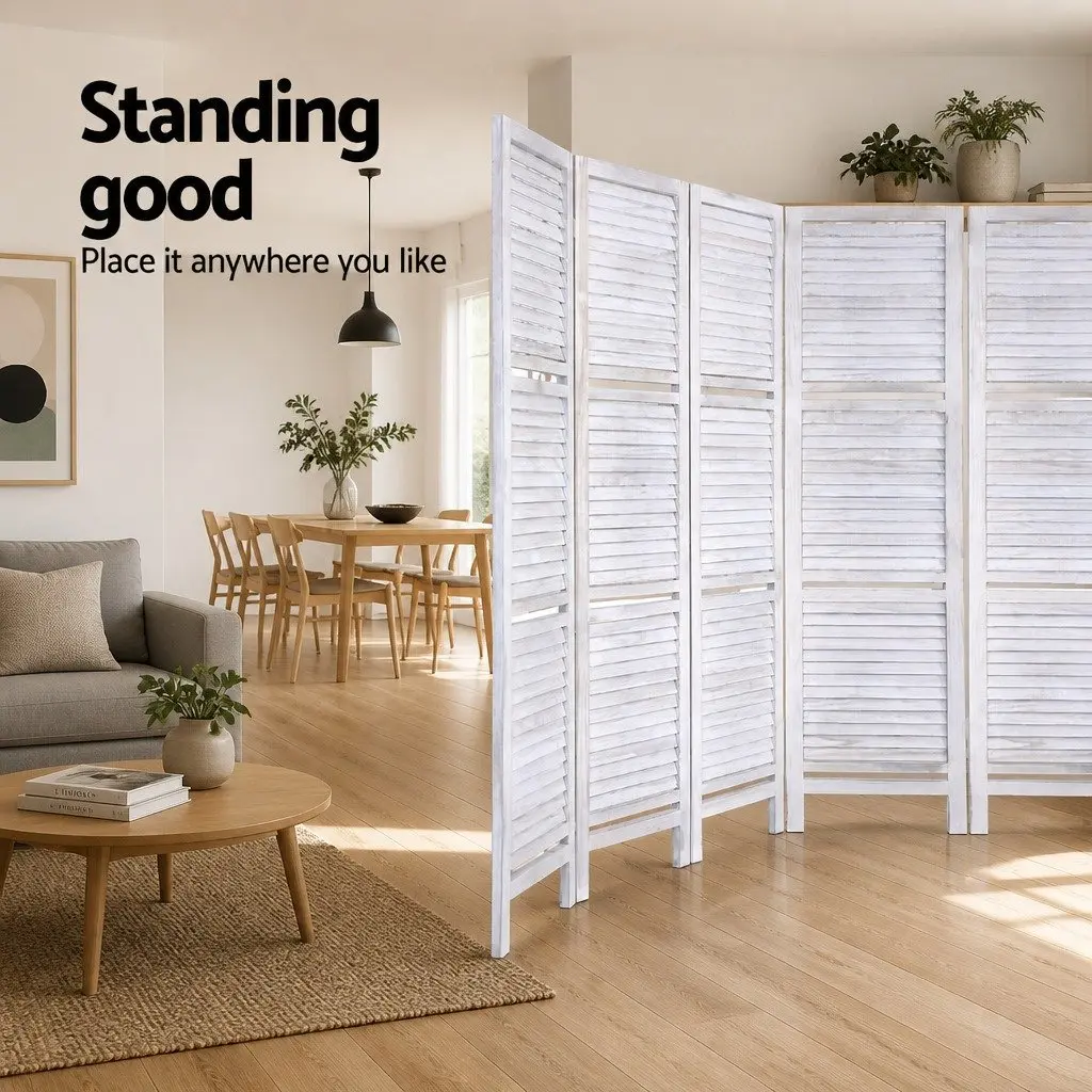 8 Panel Room Divider for Home and Office Use