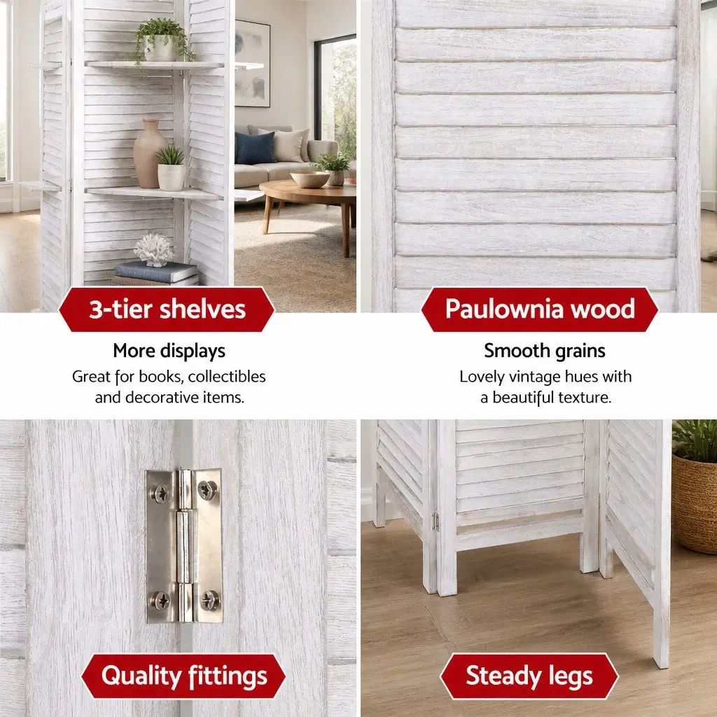 8 Panel Room Divider for Home and Office Use
