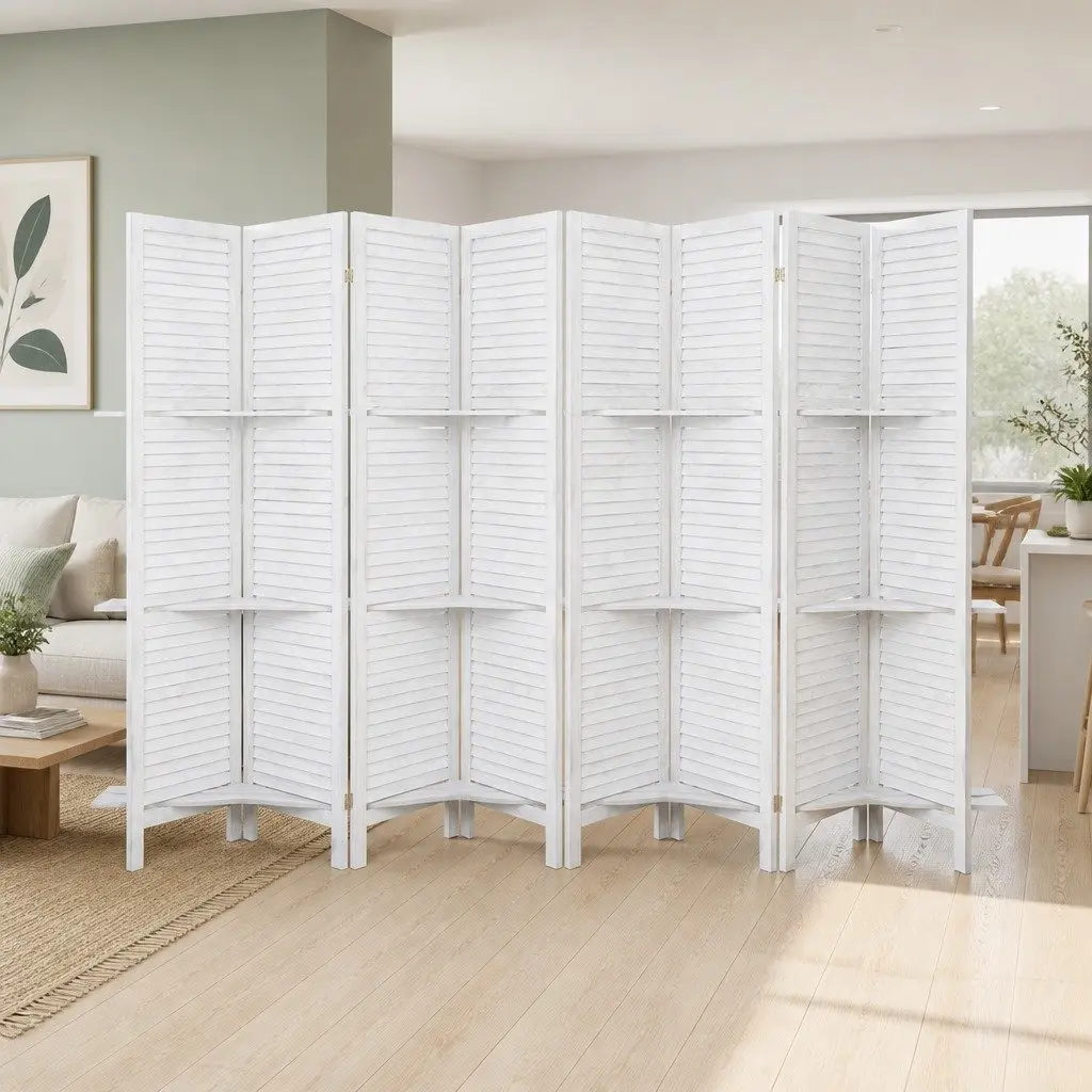 8 Panel Room Divider for Home and Office Use