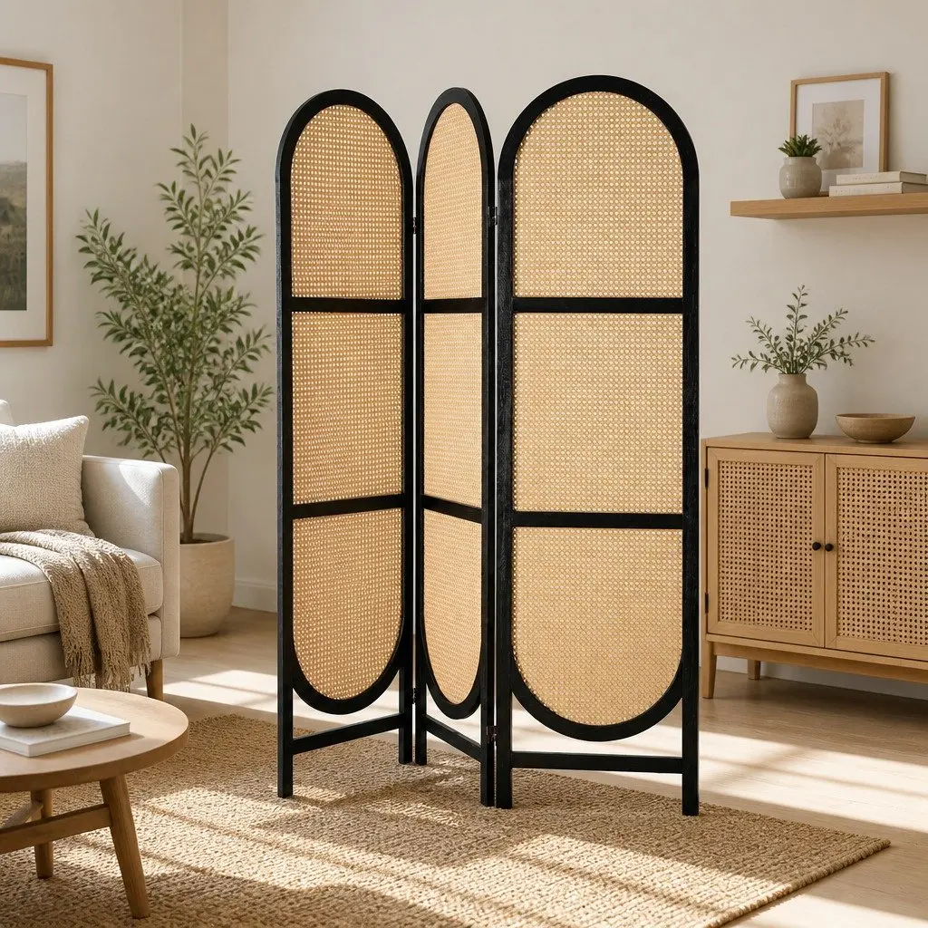 3-Panel Room Divider for Home Use