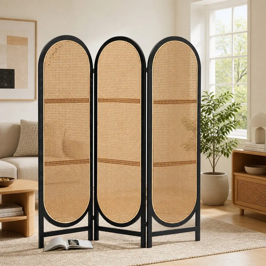 3-Panel Room Divider for Home Use