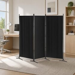 3 Panel Room Divider Screen 260x180cm Foldable Fabric Privacy Partition Portable